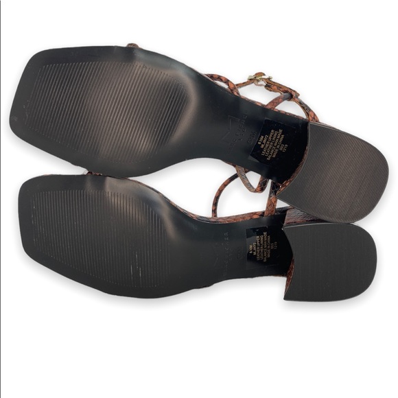 Marc Fisher Jiny 2 Brown Snakeskin Leather Slingback Sandal - Picture 10 of 10